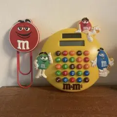 m&m'sのヴィンテージキャラクター電卓＆クリップ アメリカンレトロのサムネイル
