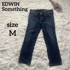 Something Vienus Jean ダークブルー スリムフィット デニム