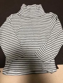 タートルネック ボーダー ハイネック 100cm