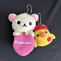 コリラックマ キイロイトリ　ぬいぐるみマスコットキーチェーン
