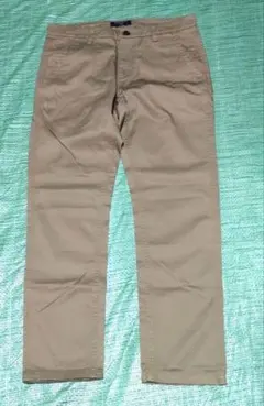 MATCHSTICK ベージュ スリムフィット チノパン