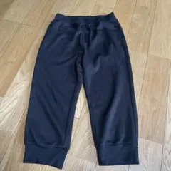 UNIQLO 150cm アクティブストレッチクロップドパンツ　ブラック