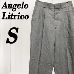 【新品未使用】Augelo Litrico スラックス　パンツ　チェック　タック