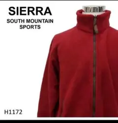 SIERRA SOUTH MOUNTAIN SPORTS フリースジャケット 赤