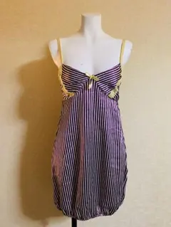 ANAP•サテン ワンピースワンピース★Satin Striped Dress