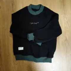 Cph/Golf rufflog フリースセーター サイズSl 黒×緑 試着のみ