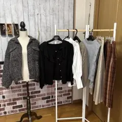 秋冬レディースまとめ売り　秋服冬服まとめ売りレディース　オフィスカジュアル　7点