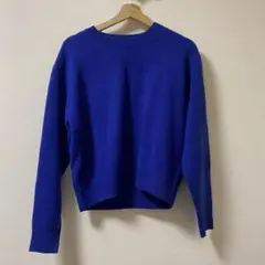 ユニクロ　ニット　セーター　ブルー