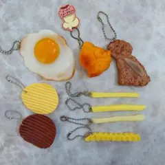 食品サンプルキーホルダー 묶음 판매 9点セット