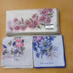 renoma & Christian Dior ハンカチセット