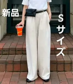 【タグ付き未使用】チャオパニックティピー アイボリー ワイドパンツ　S