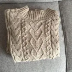 OLIVE des OLIVE ニットロングワンピース F クリーム