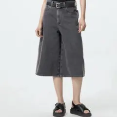 【UNIQLO】ウィメンズサイズ/デニムキュロット/24（61cm）のサムネイル