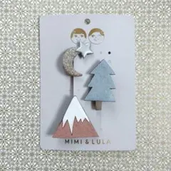 MIMI&LULA ♡ ヘアアクセサリー ヘアピン スノーマウンテン