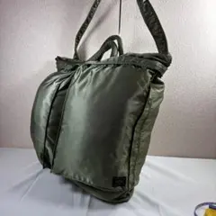 極美品 PORTER タンカー 特大ダッフルバッグ セージグリーン 定価10万