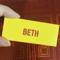 ヴィンテージ ネーム バッジ バッヂ BETH ベス
