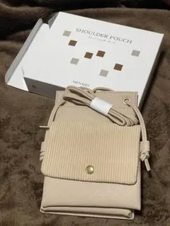 MENARD SHOULDER POUCH ベージュ