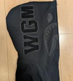 【青山店限定】APE シャークパーカー オールブラック　値下げ可