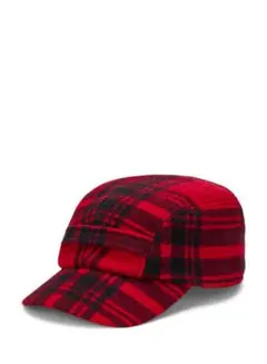 ポロラルフローレン ウール メルトン ハンチング キャップ バッファローチェック