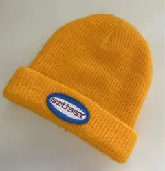 希少 stussy USA製【日本未発売】ロゴ入り ニットキャップ　ビーニー　F