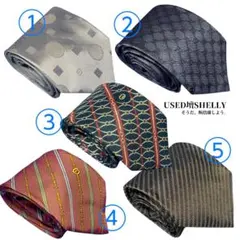 c*)様 ☆ 訳あり GUCCI グッチ 5本 まとめ ネクタイ ☆