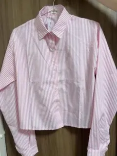 ストライプシャツ（ピンク）