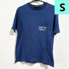 ⭐️着やすい⭐️【RAGEBLUE】ネイビー ポケット付きTシャツ S