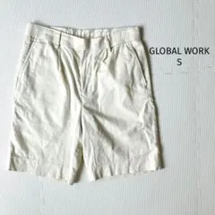 グローバルワーク GLOBAL WORK 麻混　ハーフパンツ【S】