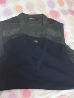 LINDENHOF Vネックニットベスト 2点セット