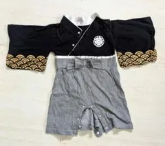 【ベビー袴 70〜80】ロンパース 着物 男の子100日 セレモニー