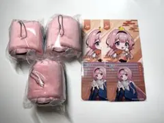 周央サンゴ　極楽湯　もちマス コースター ポストカード