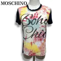 MOSCHINO モスキーノ シースルーグラフィックT 半袖 ブラック Mのサムネイル
