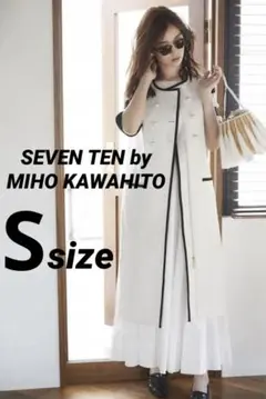 SEVEN TEN b MIHO KAWAHITO リボンブラウス　M seventen - ボウタイブラウス -