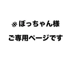 ※ ぼっちゃん様、ご専用ページです