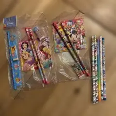 未開封あり ディズニー 文具セット 鉛筆5本 まとめ売り