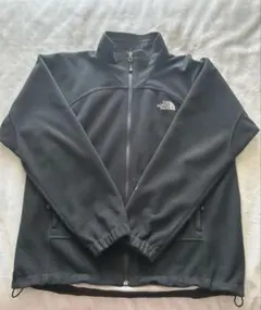 THE NORTH FACE ロゴ刺繍 フリース ブラック