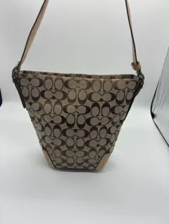 コーチ トートバッグ 2Way バケツ型 シグネチャー ヌメ皮 607