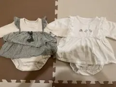 フリルロンパース　長袖　70