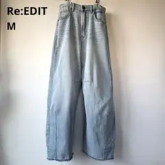 Re:EDIT リエディ バルーン カーブ バレル デニム ワイド M