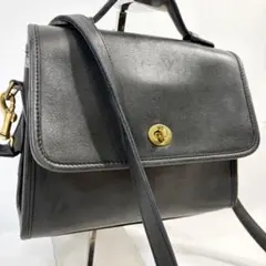 希少 オールドコーチ バッグ ハンド ショルダー 2way ターンロック レザー