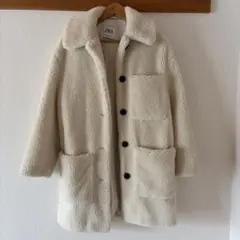 2026年最新】zara ファーコート ホワイトの人気アイテム - メルカリ