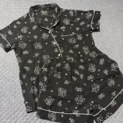 GU パジャマ 上下セット くまのプーさん ブラック S