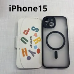 iPhone15 ガラスフィルム　ケースセット