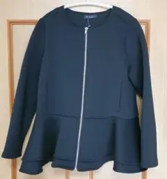 Avail アベイル ポンディング ノーカラージャケット ペプラム パーカー