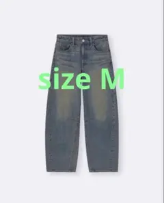 GU バレルレッグジーンズ　サイズM