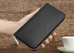 Men's Long Wallet, Coin Purse, Business Card Holder, Leather Wallet