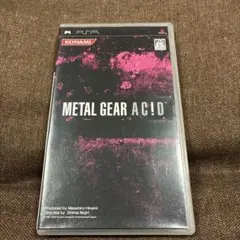 METAL GEAR ACID psp