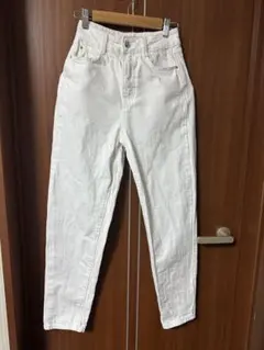ZARA ハイウエストスリムフィットデニム