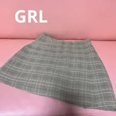 GRL スカート スカパン チェック ベルト グレーのサムネイル