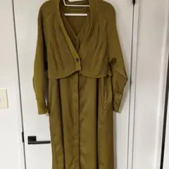 ニット切替ワンピース／オズモーシス（OSMOSIS）